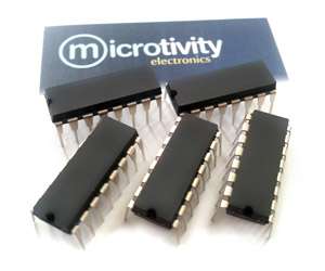 microtivity Pack of 5 74HC595 8-bit Shift Register w// 3-State Output ICS
